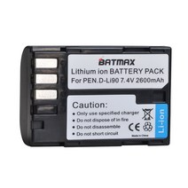 1Pc 2600mAh D-LI90 DLI90 D LI90 배터리 PENTAX 645 645D 645Z K-1 K-01 K-3 K-5 K-5D K1 K01 K3 K5 K5D II 2, 한개옵션0