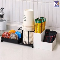 MCOMPANY 거치대 종이컵 홀더 티박스 차 보관함 티백 커피 수납함 컵 정리대 세트 정리함 디스펜서 미니 싱크대 카페 선반 탕비실 주방 트레이 꽂이 가정용 정수기 <분리형>, 블랙&화이트” class=”wr-img”></a></div></div></div></div><div class=