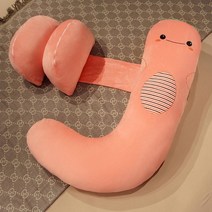 롱쿠션 바디필로우인형 모찌바디필로우 안고자는베개 긴베개, 연핑크토끼