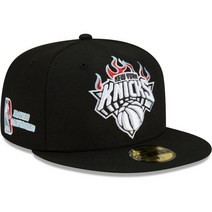 NBA 스냅백 엔비에이 New 에라 York Knicks Snapback Hat Custom Fire Flames Logo Poly Blue U/V
