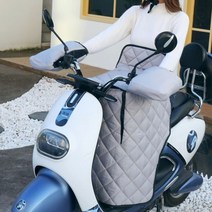 Makone 전기차 바람막이 오토바이 무릎 담요 장갑 전기 자전거 스쿠터 방한 방풍 보온 배달 겨울 커버 바람막이 워머 겨울분체 두툼한 기모 방수 봄가을 선바이저 바이크 덮개 겨울, 연회색-맨손 엄지손가락(누빔) 분리체