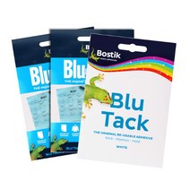bostik 블루택 재사용 점토 점착제 블루 45g 2개 + 화이트 SET/영샵