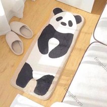 팬다 판다 북극곰 곰돌이 미끌림예방 발매트리스 키친 현관 화장실 인테리어 러그 매트, 50X120cm A