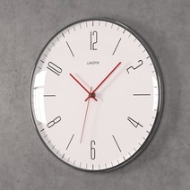 LANGPIN 북유럽 스타일 단순한 모던 금속무소음 벽시계, 903-3