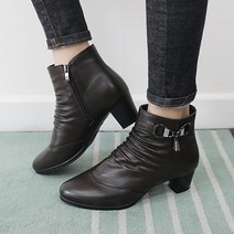 제이슈 가죽 보온내피 프리덤 가보시 앵클부츠 5cm