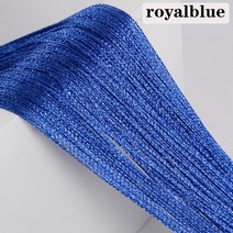 스크랩북 옵션 100CM X 200CM 스레드 라인 커튼 거실 문 벽 창 패널 술, royalblue