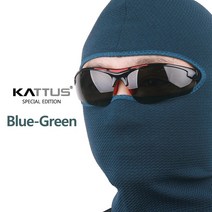 KATTUS 카투스 히트페이스 바라클라바 복면 기능성원단사용 슬림형, 블루그린