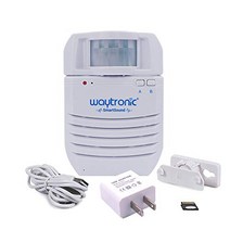 PIR Infrared Motion Sensor Activated Sound Player Loudspeaker with Recordable Audio for Door Greeter, 1, White