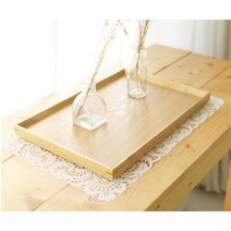 카페 쟁반 대나무 트레이 브런치 디저트 플레이트 사무실 튼튼한 빵 커피