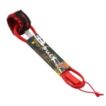 서핑 목줄 7mm 두께 6ft/8ft 스트레이트 보드 SUP 다리 로프 수상 스포츠 액세서리, 7mm 8ft Red 2