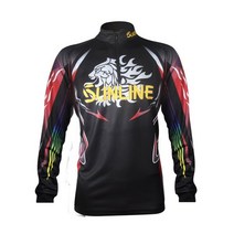 여름낚시복 고어텍스 바지 내피 자켓 우의 SUNLINE-남자용 낚시 의류 통기성 자외선 차단 아웃도어 운동복 슈트 셔츠 106962, 중, 검은색
