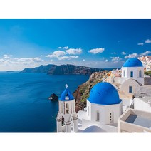 세진 40x50 사이즈 한국 관광지 세계 여행 보석 십자수, 16 그리스 산토리니 가로 40X50