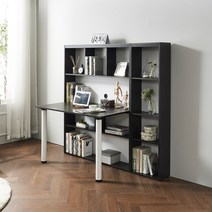 보챙 편수책상+400책장세트, 월넛