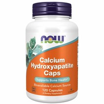 나우푸드 Now Foods Calcium Hydroxyapatite Caps 120 Capsules 칼슘 수산화인회석 캡슐, 1개