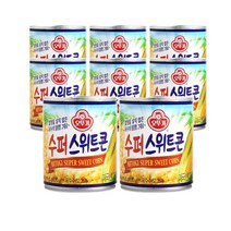 오뚜기 수퍼스위트콘(무가당) 옥수수캔 콘샐러드 198G 1개 콘샌드위치 옥수수캔요리, 8개