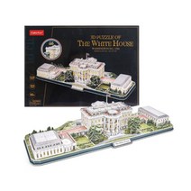 큐빅펀 백악관 특대 LED /3D입체퍼즐 3D퍼즐 종이퍼즐 입체퍼즐 아동퍼즐 영유아퍼즐 지능계발 퍼즐놀이 소근육발달 종이블록 입체블록 종이블럭 3D블록 유아퍼즐 퍼즐완구, 1세트
