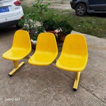버스정류장의자 야외용 야외 벤치 의자 카페 식당 대기 웨이팅 정원 옥외 대기실 포토존, 05.3인용 옐로우