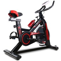 헬스사이클 스피닝 운동 자전거 실내 피트니스 장비, 향상된 모델 [심박수 + 도구가없는 전자시계]