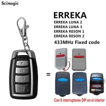 차단기 셔터 원격리모컨 차고 원격 제어 호환 erreka reson 1 luna 2 433mhz duplicator big button 8, 050 스트림