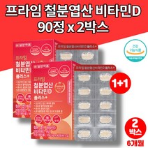 코스트코 아기 어린이 유아 초등 키즈 중학생 고등학생 20대 30대 철분제 푸마르산제일철 철분 비타민d 엽산, 2박스