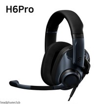 EPOS H6Pro 유선 게이밍 헤드셋 밀폐형 오픈형 필스정품, 밀폐형_블랙
