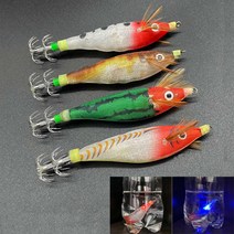 LED 발광 쭈꾸미에기 왕눈이에기 문어 갑오징어 전자 에기, 도트고추장