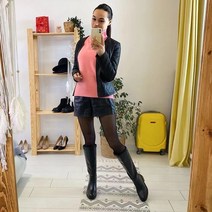 2021 러프힐 롱부츠 여성용 하이롤러 나이트부츠 씬부츠 말부츠 빅사이즈 41-43 여성용 부츠, 오프 화이트 플러시, 37