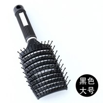 남자의 특별한 복고풍 오일 머리 빗 솜털 모양 큰 다시 질감 고정 관념 빗 스타일링 빗 큰 치아 갈비 빗, 곡선형 빗 블랙 라지