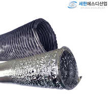 75mm/100mm/125mmX10M 덕트 닥트 호스 자바라 플렉시블 플랙시블 후렉시블 자바라 배관, TP(천)후렉시블 75mmX10M