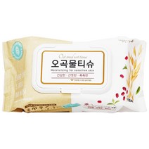 깨끗한나라 오곡 물티슈 캡형, 100매, 3개