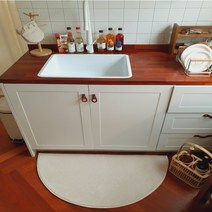 보들보들 포그니 반달포인트러그 주방매트 현관러그