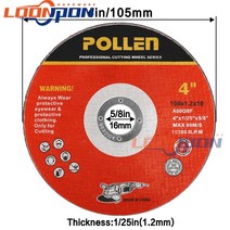 4인치 금속 절단 휠 수지 앵글 그라인더 디스크 초박형 철 스테인레스 스틸 블레이드 커터 5-50 개, 01 105mm_03 10pcs
