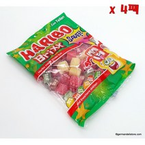 Haribo 브릭스 사우어 사우어 캔디 후르츠 껌 200g 4팩