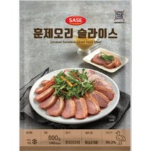 SASE 훈제오리 슬라이스 (냉동) 800g, 8개