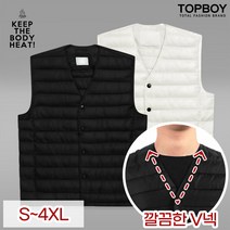 빅사이즈 V넥 초경량 패딩조끼 (SCC4357PT)