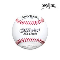 스카이라인 경식구 PK-030R 야구공 1개 사회인 리그 시합구 연습구 스크린 레슨장 연습장 캐치볼, 단품