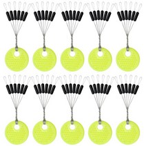 낚시좌대 낚시발판60pcs 고무 실리콘 공간 콩 잉어 바다 플라이 낚시 타원형 커넥터 스토퍼 플로트 태클 액, 05 60pcs long column M