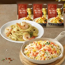 애슐리 통새우 볶음밥 4인분+새우 감바스 파스타 3pk (전자레인지 즉석 조리 가능) 냉동 보관