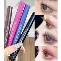 1/1+1 내추럴 롱 마스 매끄럽고 번지지 않는 눈망울, 블랙*5+커피색*5+그레이*5+로즈 레드*5