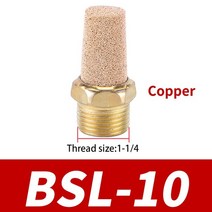 에어 호스 공압 머플러 소음기 bsl-01 황동 공기 배출 구리 조인트 bsp 18 39 14quot 38 12 34 1quot 1.5quot 2quot m5 m6, dn32 긴 머리