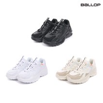 밸롭 BC 초경량 어글리슈즈 1+1 봄버 에어 화이트/블랙 남여공용 키높이 운동화 BA07010027 *로켓출고 *뉴코아 부천점