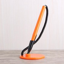 줄달린 스프링볼펜 1mm 스탠드펜 /3p 접착식펜 부드러운유성펜 줄펜
