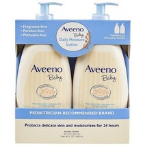 아비노 베이비 데일리 대용량 모이스춰 로션 532mL 2팩 aveeno