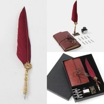 다이어리만년필 선물용만년필 가죽노트커버 만년필세트