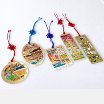 한국민예사 전통 금장 책갈피 북마크, 68 꽃가마