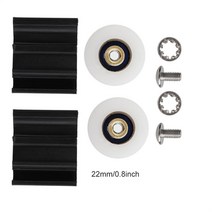 유리온실 조립식 비닐하우스 22mm 도어 휠 교체 키트 야외 정원 프레임 롤러 휠 꽃 야채 농업 심기