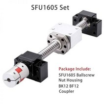 C5 볼 스크류 SFU1605 맞춤형 엔드 가공 CNC 기계 부품 베어링 너트 하우징 BK BF 모드 3D 프린터 사용, 20 1600mm