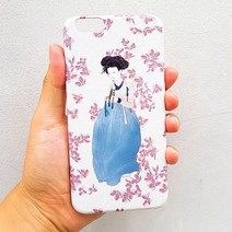 우리일쌍 무광 신윤복 미인도 패턴 케이스 명화 케이스 (2668807), 갤럭시S10+