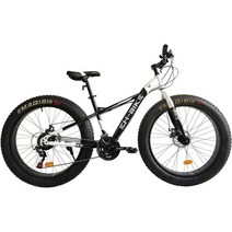 TANGNADE 뚱뚱한 타이어 산악 자전거 오프로드 차량 21단 고탄소 강철 프레임이 장착, Black # C