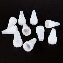 핸디몰 투톤 데코 크림클레이(50ml) 부드러운 클레이(색상랜덤배송), 노즐/깍지(크림클레이 전용)(10개)